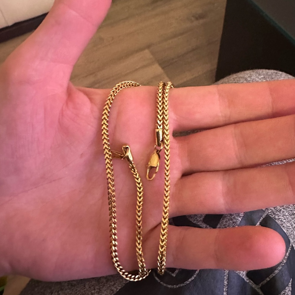 18k plated gold chain